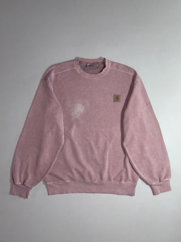 Carhartt WIP | Faded Pink Garment Dyed Crewneck Sweatshirt (2XL)