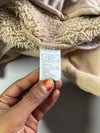 The North Face Beige Sherpa Fleece Jacket | (S)