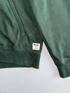 Roots Canada Beaver Logo Full-Zip Hoodie – Forest Green with Gold & Blue Hood (M)