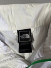 The North Face White Lightweight Windbreaker with Green Zip ( XS)