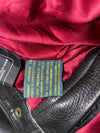 American Pro Black Leather Lace-Up Biker Pants (W:36) (L:45)