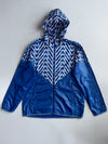 Adidas Chevron Windbreaker Jacket | Blue White (L)