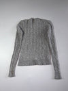Polo Ralph Lauren Grey Cable Knit Crewneck Sweater Women’s (XS)
