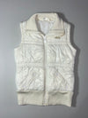 Adidas | White Ribbed-Trim Puffer Vest womens (XS)