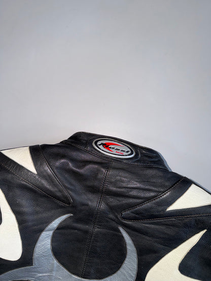 ZVintage Riossi Pure Leather Racing Jacket | Heavily Padded RARE (M/L)