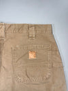 Carhartt Dungaree Fit Carpenter Canvas Sun-Faded Khaki Work Shorts (W:32 |L:22)