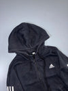Adidas | 3-Stripe Zip Hoodie Black | (S)