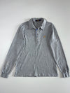 Vintage Fila Long Sleeve Polo Shirt – Grey (M)