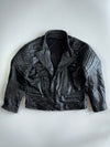 Vintage Premium Original Leather Motorcycle Racing Jacket (Paded) (L/XL)