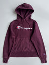 Champion | Reverse Weave Script Logo Hoodie Maroon (M)