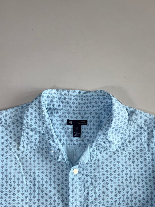 Gap Classic Fit Medallion Print Shirt (L/XL)