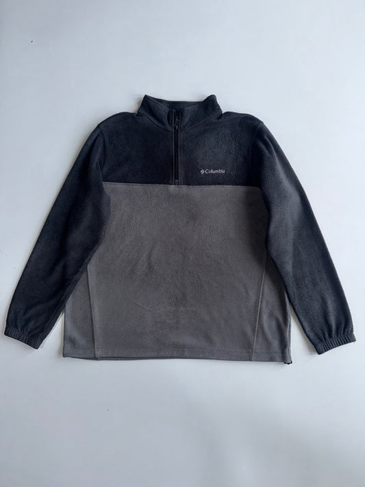 Columbia | Grey Black 1/4 Zip Fleece | (XL)