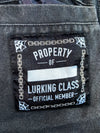 Lurking Class by Sketchy Tank | Spiderweb Print Zip-Up Hooded Work Jacket (M/L)