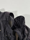 Vintage Shield Black Mesh Motorcycle Riding Jacket Padded (L)