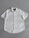 Polo Ralph Lauren | Seersucker Custom Fit Short Sleeve Shirt | White (XXL)