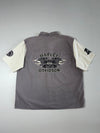 Harley-Davidson Grey & Cream Two-Tone Embroidered Garage Shirt – (2XL)