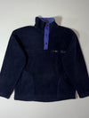Dickies | Vintage Navy Purple Snap Button Fleece Pullover | (L)