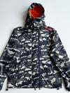 Superdry Windcheater Camo Hooded Jacket – Orange Fleece Lined (XL)