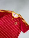 Adidas Spain National Team Climalite Gold Pinstripe Red Short Sleeve Football Training Jersey  (XL)