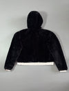Ellesse | Faux Fur Cropped Hoodie Black | Women’s (L)