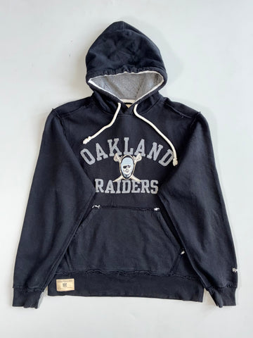 Reebok NFL Vintage Collection Oakland Raiders Distressed Hoodie(L)