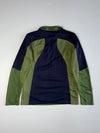 K2 Olive Green & Navy Half-Zip Performance Pullover (M)