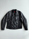 Dainese Black Leather Armoured Motorcycle Racing Jacket Padded (M)