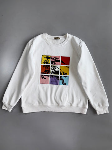 Burberry London | Pop Art Equestrian Knight Graphic Crewneck Sweatshirt (M)