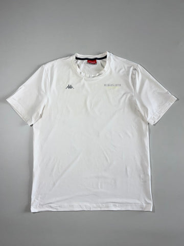 Kappa Performance Logo Crewneck T-Shirt – White (XL)