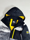 Quiksilver Dryflight 10K Ski Jacket Grey Yellow Mountain Print (L)