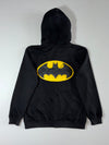 Batman Chenille Patch Full-Zip Hoodie – Black | DC Comics Graphic (M)