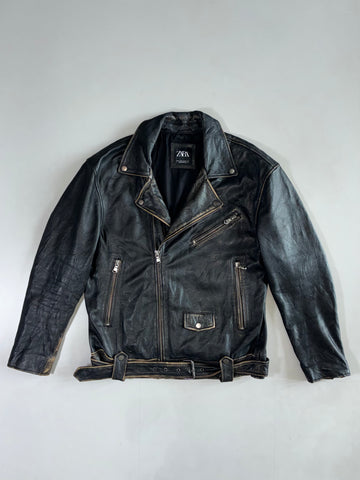 Zara Premium Original Leather Jacket (L)