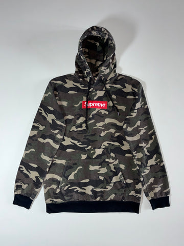 Supreme Camo Box Logo Hoodie - Green Camouflage, Men's (M)