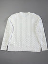 Polo Ralph Lauren White Cable Knit Crewneck Sweater – (2XL)