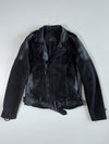 Be Edgy Deconstructed Distressed Leather Biker Jacket (M)