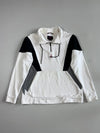 Jordan Flight Colorblock Quarter-Zip Sweatshirt – White/Black/Grey (L)