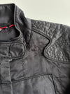 Vintage Puma Quilted Racing Bomber Jacket – Black Y2K (S)