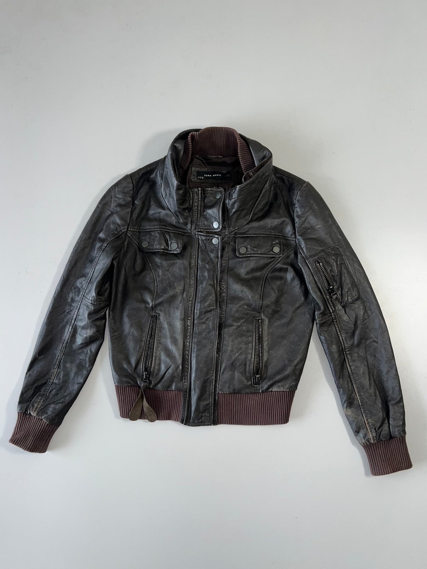 ZZara Minimal Original Leather Jacket (XS)