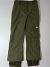 Quiksilver Olive Green Insulated Snow Ski Pants (W:26)(L:39)
