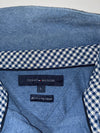 Tommy Hilfiger Long Sleeve Polo with Gingham Trim (L)