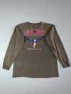Vintage Harley-Davidson Longhorn Grand Prairie TX Brown Long Sleeve Tee  (XL)