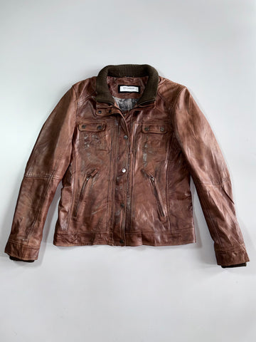 Vintage Okawood’s Premium Original Leather Jacket (M/L)