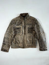 RG512 Urban Wear  Leather Jacket – Vintage Brown / Grey (M)