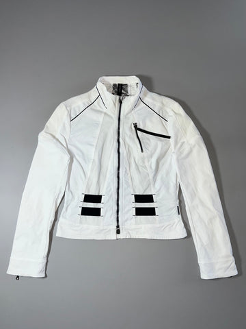 Marc Cain White Moto Jacket women's (S)