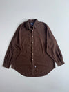 Polo by Ralph Lauren Solid Button-Up Shirt Brown (2XL/3XL)