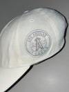 MLB Anaheim Angels White Cap with Silver Embroidered Logo – Major League Baseball (Adjustable)