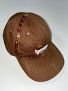 Vintage Carhartt Brown Reworked Leather Strap Cap (Adjustable)