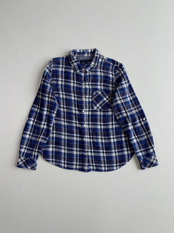 Tommy Hilfiger Plaid Flannel Shirt Blue Green (S)