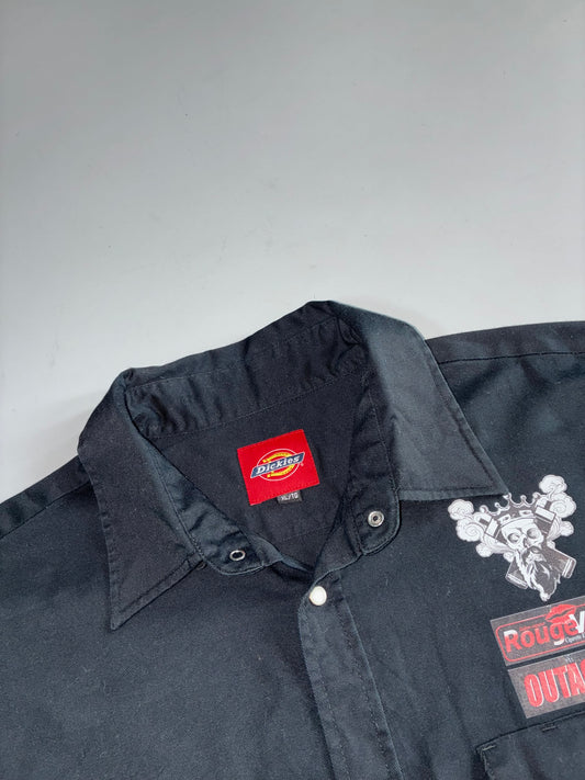 Dickies Rouge Vape Outaouais Embroidered Work Shirt – Black (XL)