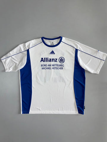 Adidas x Allianz Football Jersey – White/Blue (2XL)